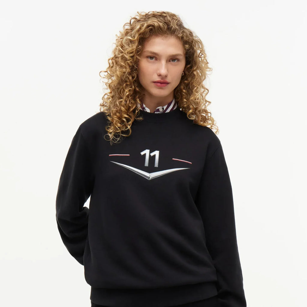 Sudadera Crewneck Chevron Negra