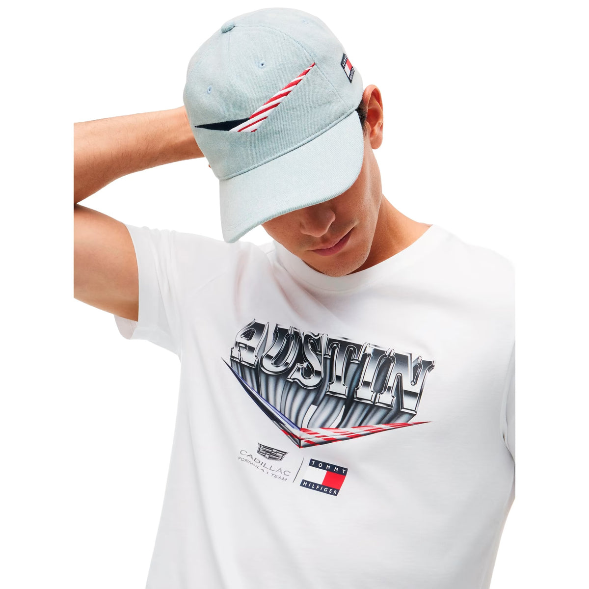 Gorra Cadillac GP Austin  2026 Denim Plata