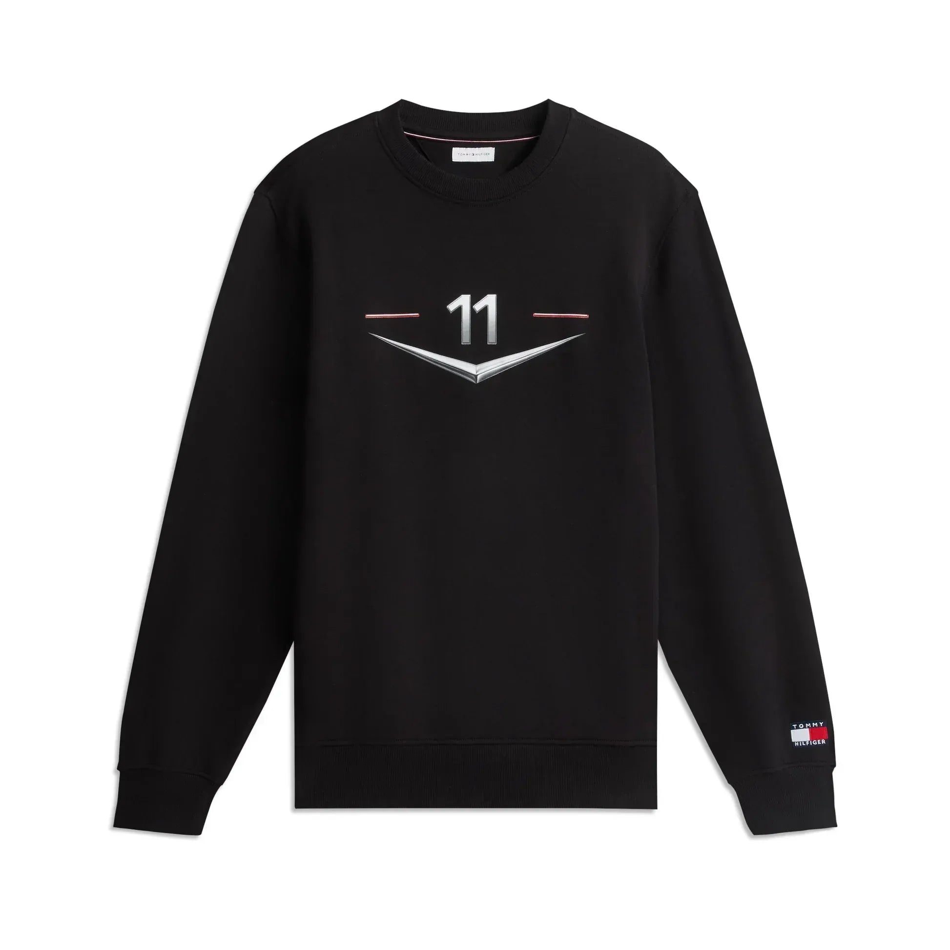 Sudadera Crewneck Chevron Negra