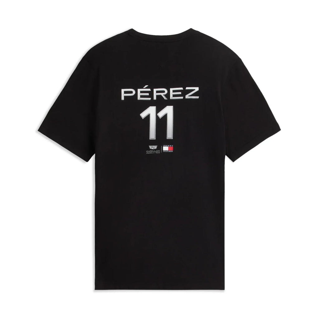 Playera Checo Perez Cadillac Chevron Negra