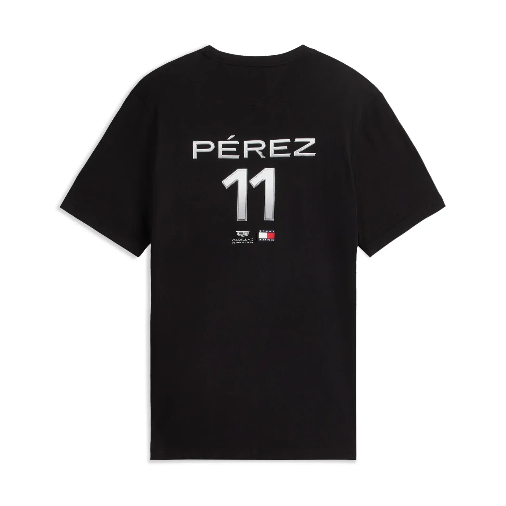 Playera Checo Perez Cadillac Chevron Negra
