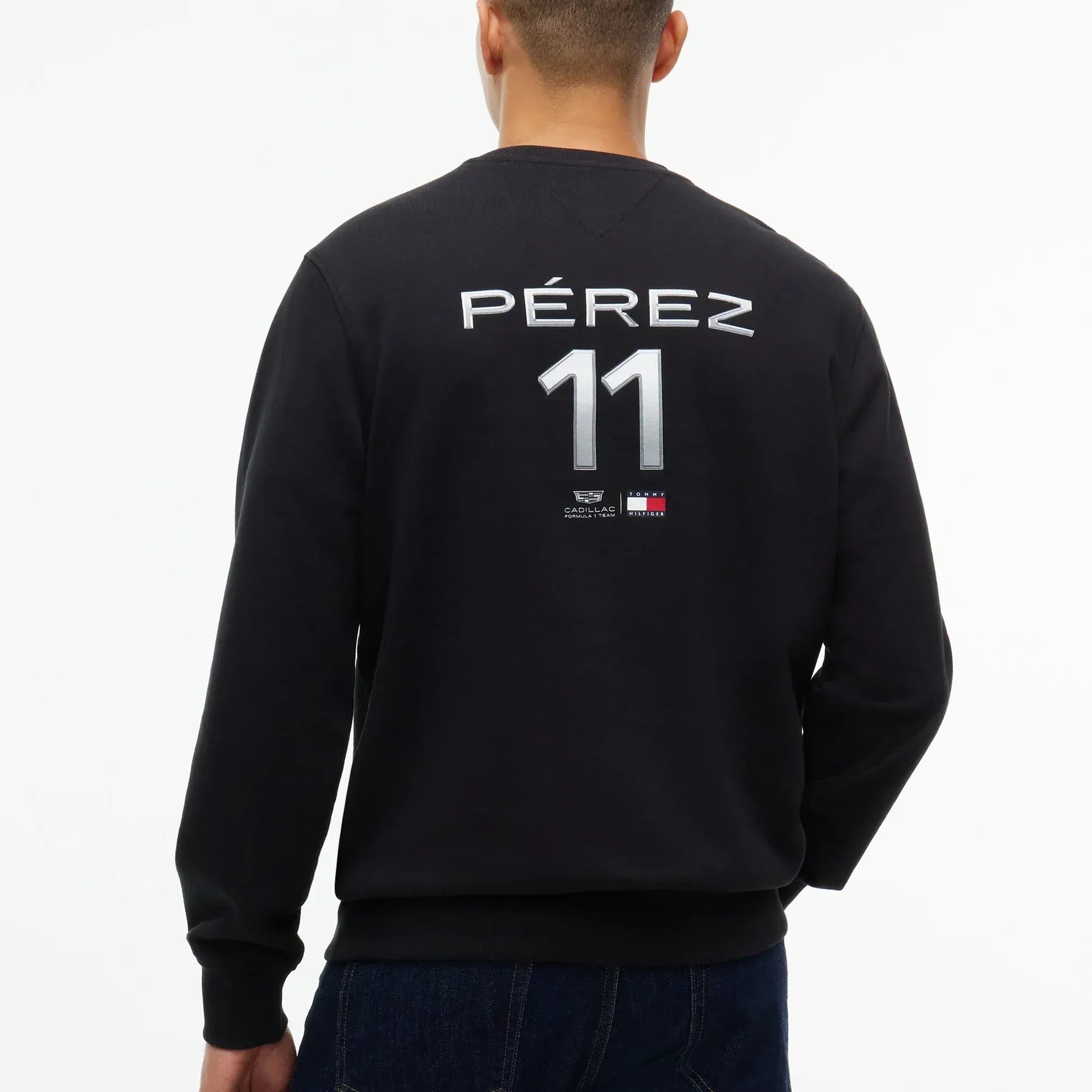 Sudadera Crewneck Chevron Negra