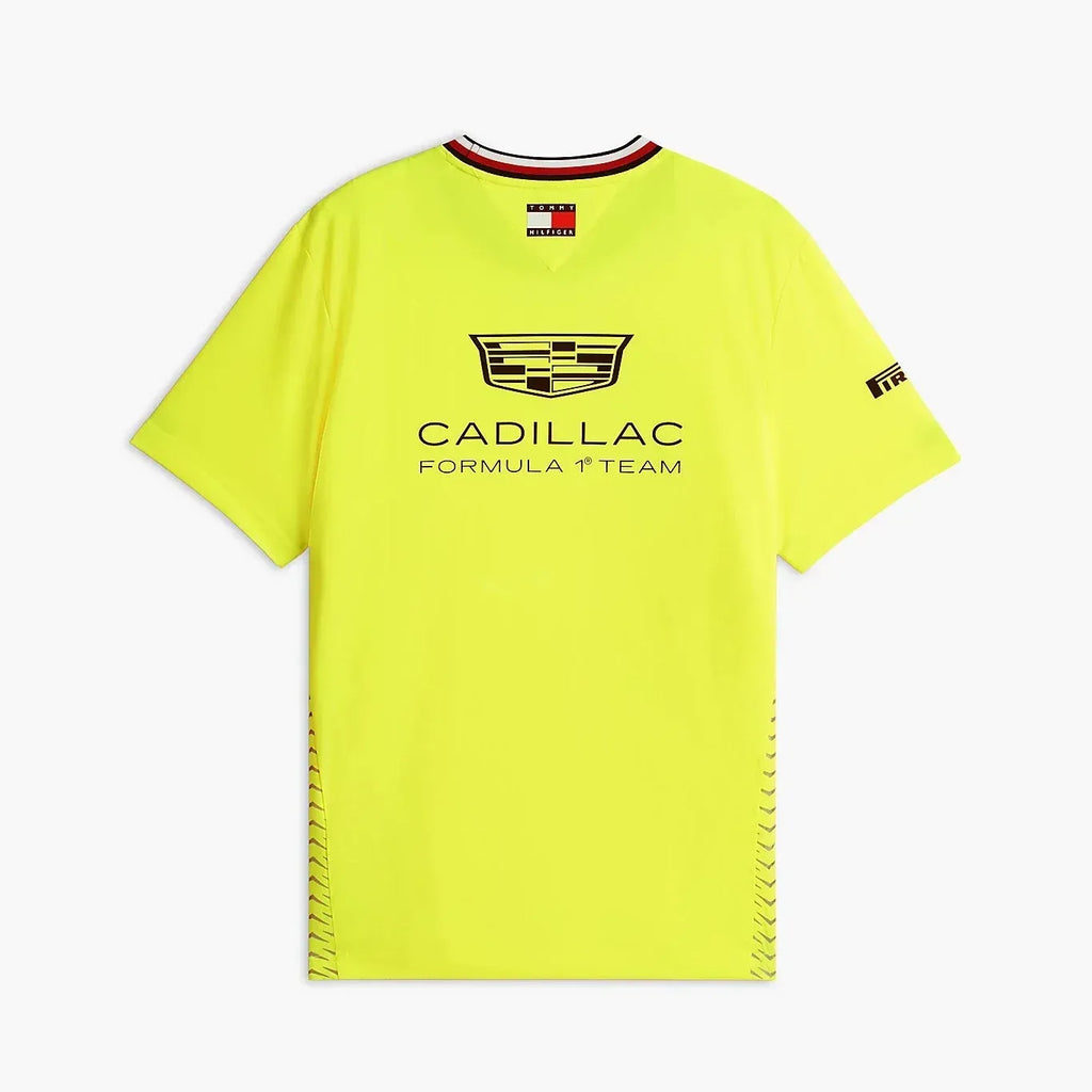 Playera Tommy x Cadillac F1 Team Amarilla
