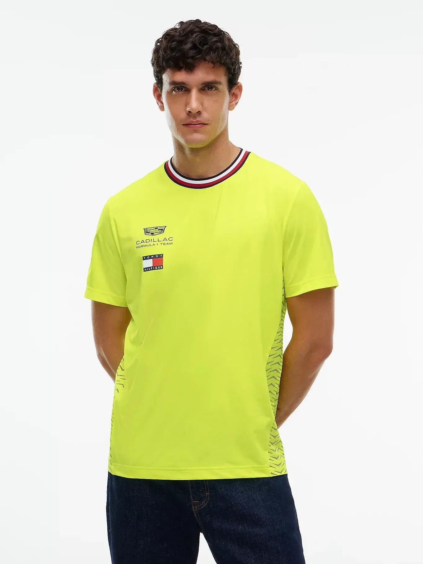 Playera Tommy x Cadillac F1 Team Amarilla